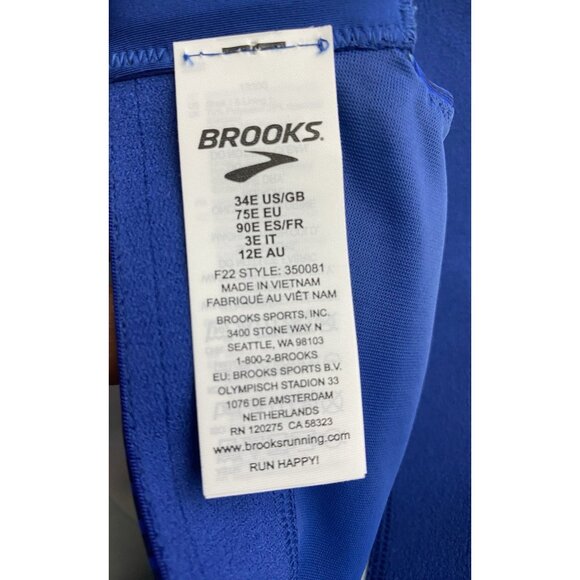 Brooks 34E Drive Convertible Run Motion Print Sweat Wicking Compression - Picture 4 of 10
